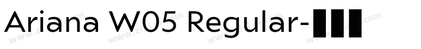 Ariana W05 Regular字体转换